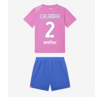 AC Milan Davide Calabria #2 Koszulka Trzecia dzieci 2023-24 Krótki Rękaw (+ krótkie spodenki)
